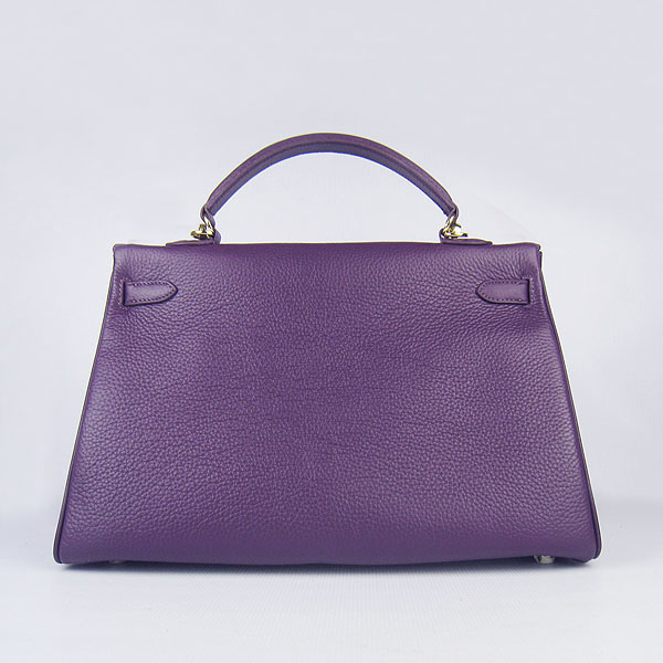 High Quality Hermes Kelly 35cm Togo Leather Bag Purple 6308 - Click Image to Close
